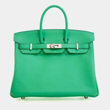 مملوكة مسبقًا Hermes Menthe Swift Birkin 25