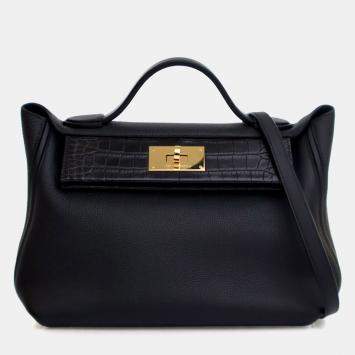 Pre Owned Hermes Noir Togo 24/24 Touch 29
