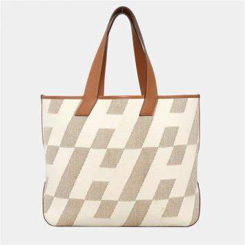 Pre Owned Hermes Cabas H en Biais 40 Multicolor  Bag