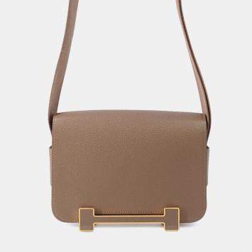 Pre Owned حقيبة هيرمس جيتا جلد الماعز إيتوب شيفر ميزور