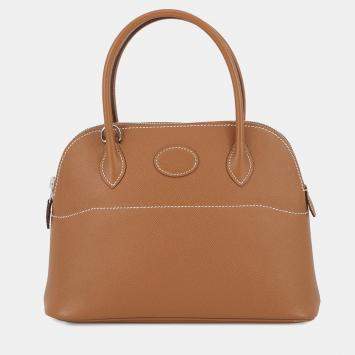 Pre Owned Hermes Bolide Gold Epsom Size 27