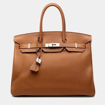مملوكة مسبقًا Hermes Brown Togo Birkin Retourne 35