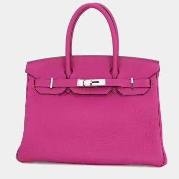 Pre Owned Hermes Birkin Rose Purple Togo Leather Size 30