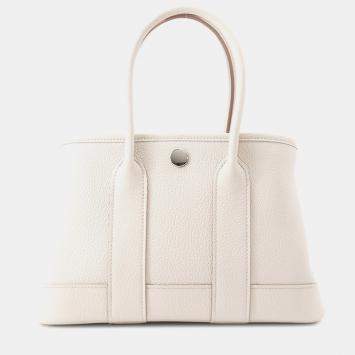 Pre Owned Hermes Neo Garden Beton Negonda Leather Size 23