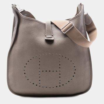 Pre Owned Hermes Brown Clemence Evelyne II TGM
