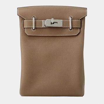 Pre Owned حقيبة كتف هيرمس كيلي أ دوس بي إم ترويج براون توجو