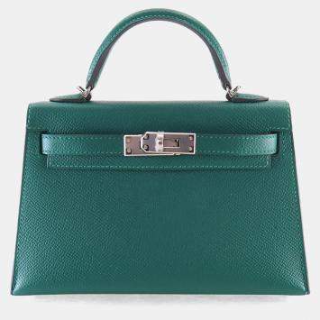 Pre Owned Hermes Malachite Epsom Mini Kelly 20