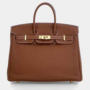 Pre Owned Hermes Gold Togo Birkin 25