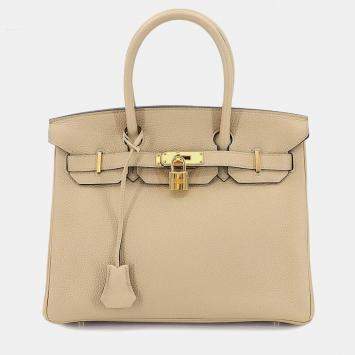 Pre Owned حقيبة هيرمس بيركين 30 جلد توغو ترنش