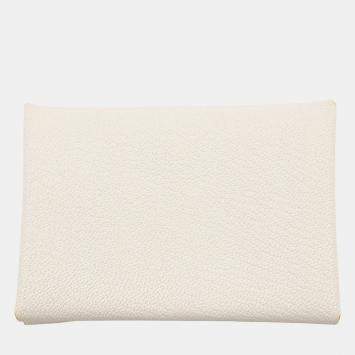 Pre Owned Hermes Calvi Duo Beton Chevre Myzore Goatskin