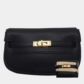 مملوكة مسبقًا Hermes Kelly Moove Black Leather Bag