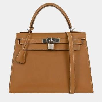 مملوكة مسبقًا Hermes Natural Chamonix Kelly 28 Sellier 2way Handbag