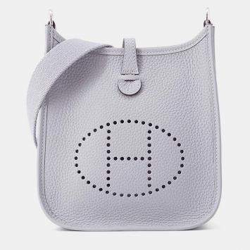 Pre Owned Hermes Evelyne Long Green Pantan Taurillon Clemence Size Tpm