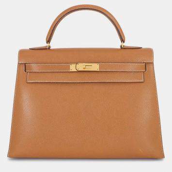 Pre Owned حقيبة هيرمس كيلي سيليير 32 جولد كورشوفيل