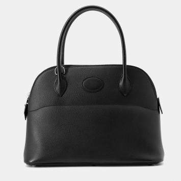 Pre Owned Hermes Bolide Black Epsom Size 27