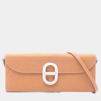 Pre Owned حقيبة هيرمس شين دانكر تو-جو جلد إبسوم بني كتف