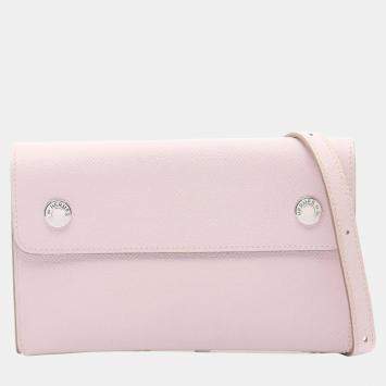 Pre Owned حقيبة هيرمس ناب تو جو كتف من جلد بقر جلد عجل مع إيبسوم جلد وردي