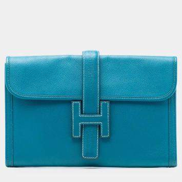 مملوكة مسبقًا Hermes Blue Epsom Jige 29