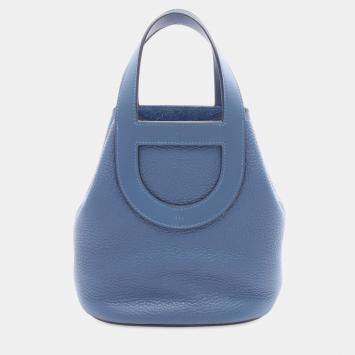 Pre Owned Hermes Blue Clemence and Swift In The Loop 18