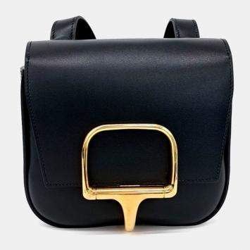 Pre Owned Hermes Black Leather della Cavalleria Mini