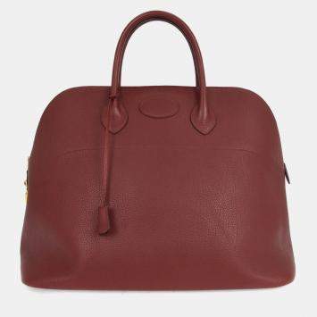 Pre Owned Hermes Rouge H Ardennes Bolide 45 Handbag