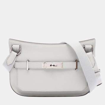 Pre Owned Hermes White Swift Mini Jypsiere