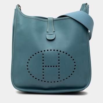 مملوكة مسبقًا حقيبة هيرمس إيفلين 29 زرقاء إبصوم