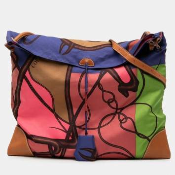 مملوكة مسبقًا Hermes Pink Silk and Barenia Coup de Fouet Silky City 38