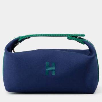 مملوكة مسبقًا Hermes Brid A Black Marine Canvas Size Pm