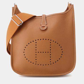 مملوكة مسبقًا Hermes Evelyne3 Gold Taurillon Clemence Size PM