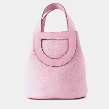 مملوكة مسبقًا Hermes In-The-Loop Tote Bag Mauve Sylvestre Taurillon Clemence Swift Leather Size 18