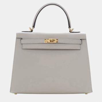 Pre Owned Hermes Craie Epsom Sellier Kelly 25