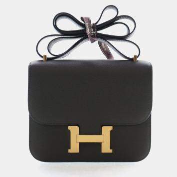 Pre Owned Hermes Vert De Gris Epsom Constance 18