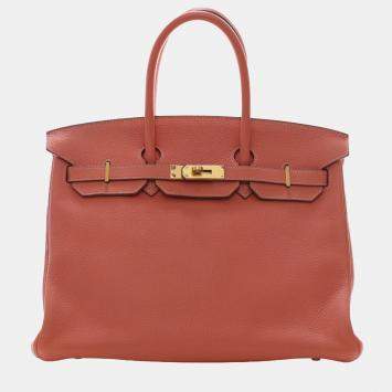 مملوكة مسبقًا حقيبة هيرمس بيركين ريتورن 35 كلمنس وردي