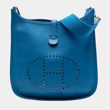 مملوكة مسبقًا حقيبة هيرمس إيفلين III 29 إيبسوم أزرق