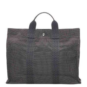 Pre Owned Hermes Grey Canvas Fourre Tout Tote Bag