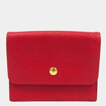 Pre Owned Hermes Top 24 Number 40 Unisex Courchevel Leather Coin Purse/coin Case BF537916