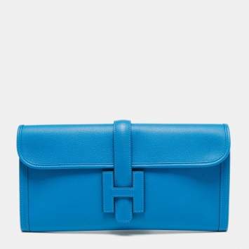 Pre Owned Hermès Mykonos Evercolor Leather Elan Jige 29 Clutch
