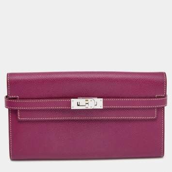 Pre Owned Hermès Tosca Epsom Leather Kelly Classic Wallet