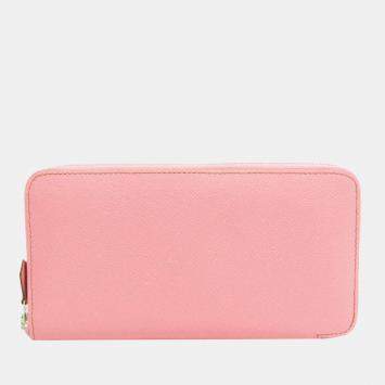 Hermes Azap Long Women's Epsom Leather Long Wallet (bi-fold) Rose Confe BF563234