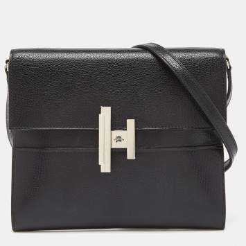 Pre Owned Hermes Black Chevre de Coromandel Leather Cinhetic To Go Wallet