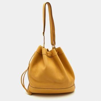 Pre Owned Hermes Natural Togo Leather Market Bag 