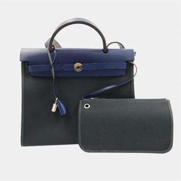 Herbag cloth handbag Hermès Beige in Cloth - 36871193