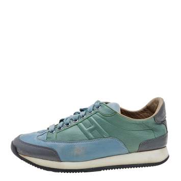 Pre Owned Hermès Multicolor Leather Trail Low Top Sneakers Size 36