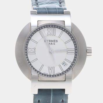 Pre Owned Hermes Nomad N04.210 Quartz Stainless Steel Women's Wristwatch 28 mm