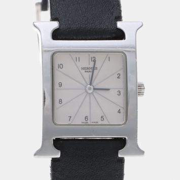 Pre Owned Hermes H Heure HH1.210 Quartz Stainless Steel Women's Wristwatch 21 mm