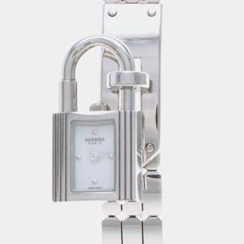 مملوكة مسبقًا Hermes Kelly KE4.110 Quartz Stainless Steel Womens Wristwatch 16.5 mm