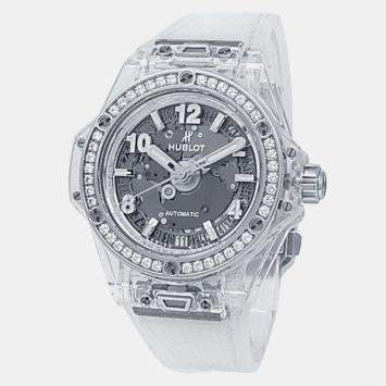 Pre Owned Hublot Big Bang 465.JX.4802.RT.1204 Automatic Skeleton Sapphire Crystal Women’s Wristwatch 39 mm