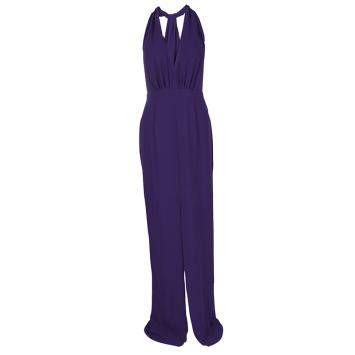 Pre Owned Hugo Boss Purple V-Neck Sleeveless Diwendyn Maxi Dress S