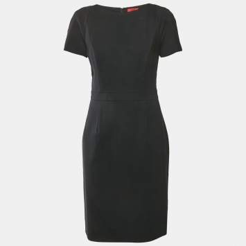 Hugo Boss Navy Blue Wool Short Dress M